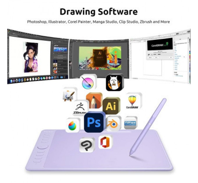 Parblo Графічний планшет Parblo Intangbo M Violet (INTANGBOMP)