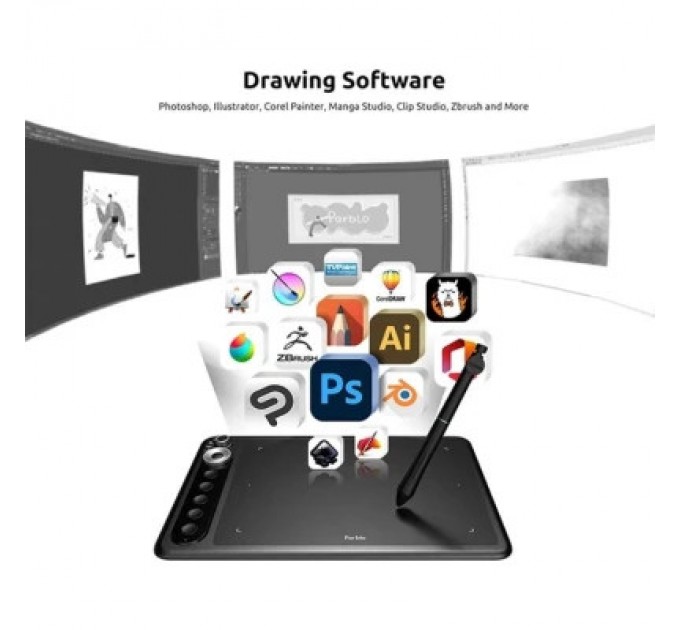 Parblo Графічний планшет Parblo Intangbo X7 Black (INTANGBOX7)