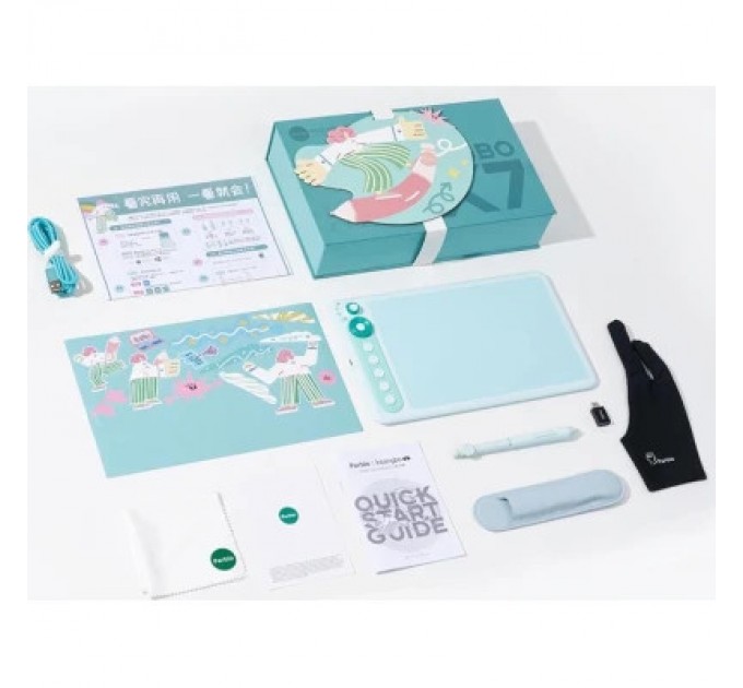 Parblo Графічний планшет Parblo Intangbo X7 Green (INTANGBOX7G)