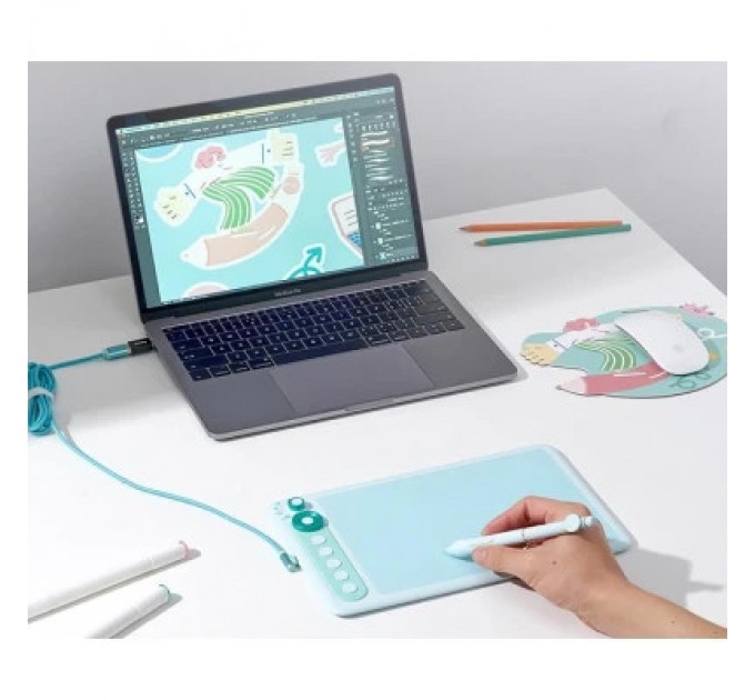 Parblo Графічний планшет Parblo Intangbo X7 Green (INTANGBOX7G)