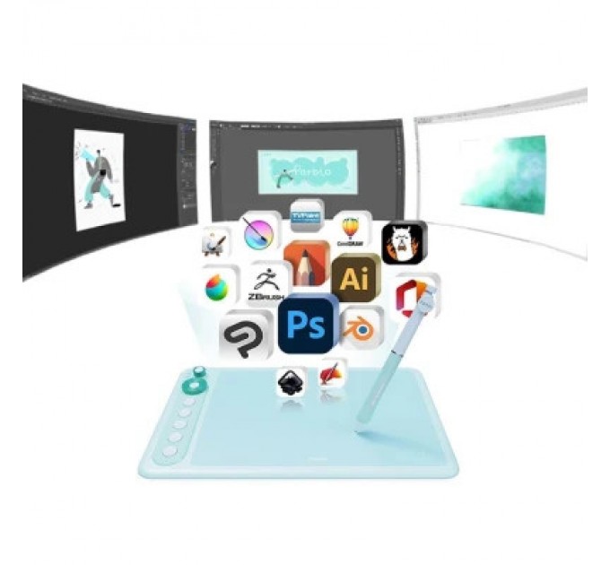 Parblo Графічний планшет Parblo Intangbo X7 Green (INTANGBOX7G)