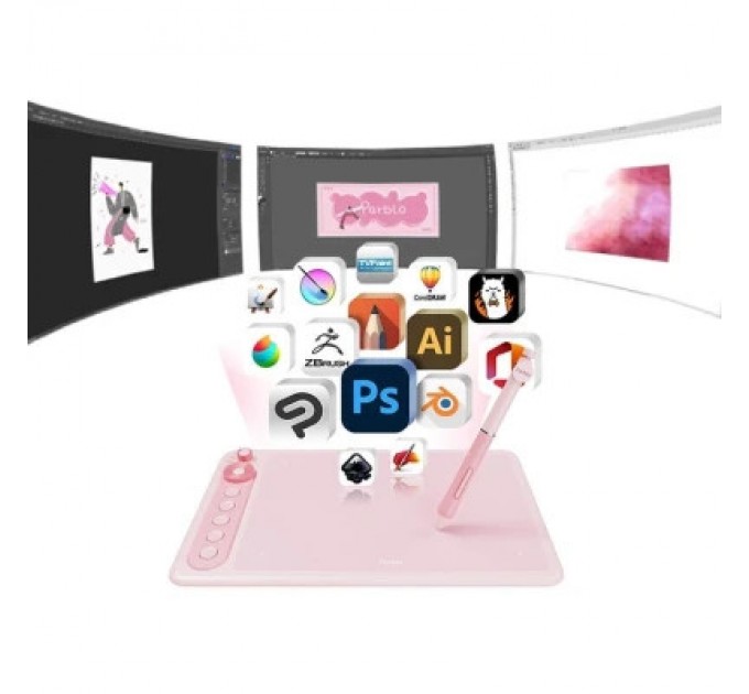 Parblo Графічний планшет Parblo Intangbo X7 Pink (INTANGBOX7P)