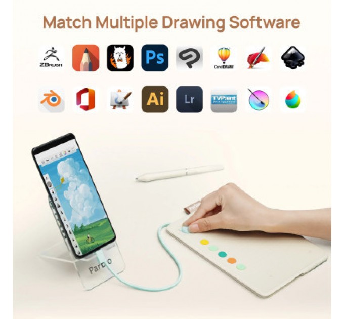 Parblo Графічний планшет Parblo Ninos Q Mobile (NINOSQ)