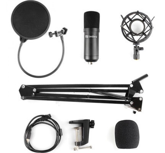 Sandberg Мікрофон Sandberg Ігровий стрім мікрофон Sandberg Streamer Kit USB, кабель 2,5м. (126-07)