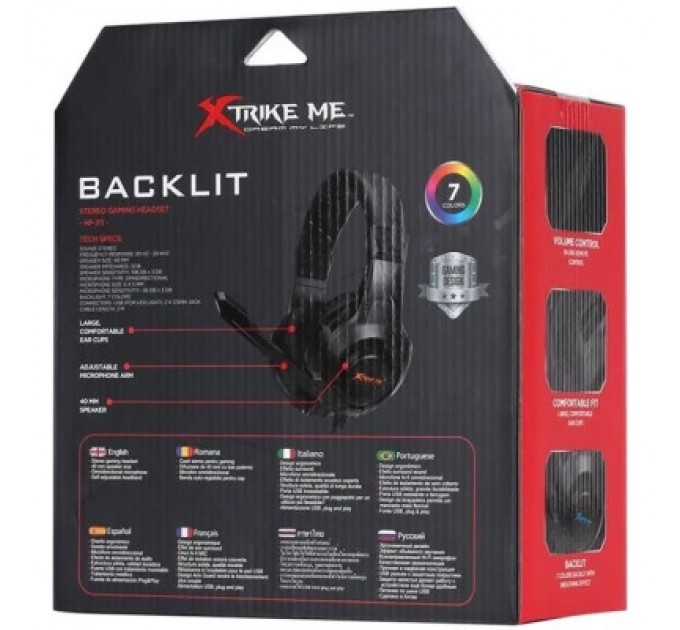 Xtrike ME Навушники Xtrike ME HP-311 Rainbow Black (HP-311)