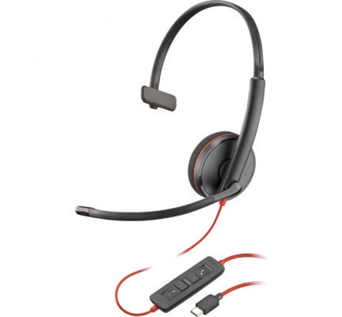 Poly Навушники Poly BlackWire C3210 USB-C HS Mono (8X214AA)