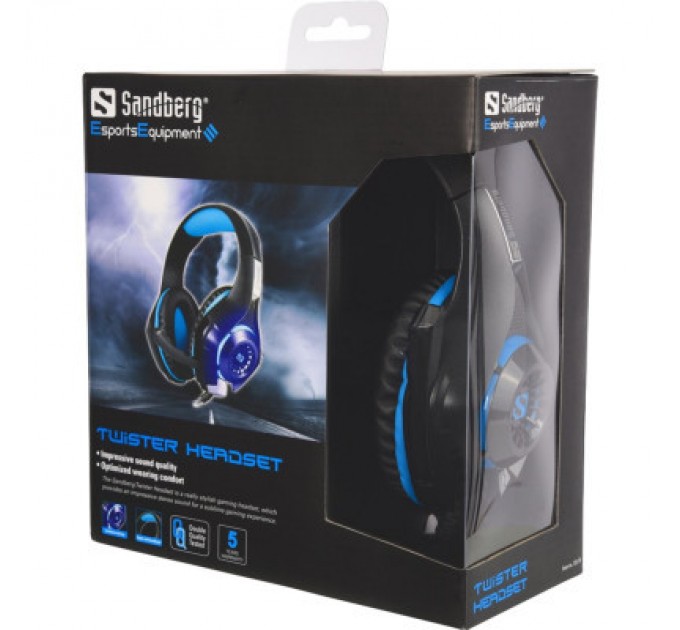 Sandberg Навушники Sandberg Twister Headset Led Black (125-79)