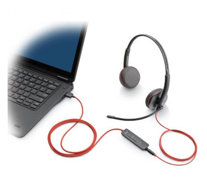 Poly Навушники Poly Blackwire 3225 USB-A/C/+ 3.5mm (8X229AA)