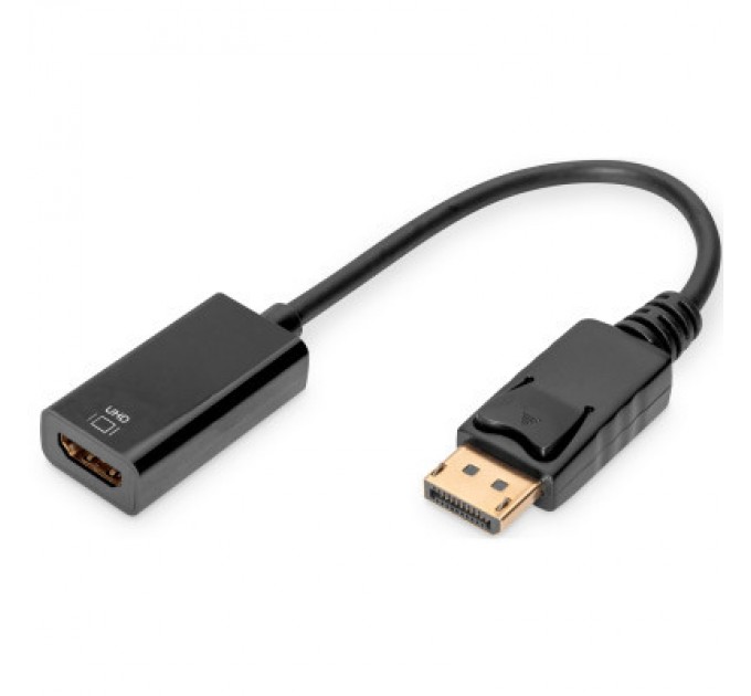 Digitus Перехідник DisplayPort to HDMI (M/F) Ultra HD active Digitus (AK-340415-002-S)