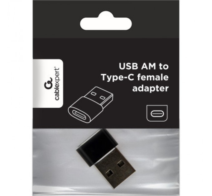 Cablexpert Перехідник USB-A Male to USB-C Female USB2.0 Cablexpert (A-USB2-AMCF-02)