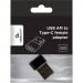 Cablexpert Перехідник USB-A Male to USB-C Female USB2.0 Cablexpert (A-USB2-AMCF-02)
