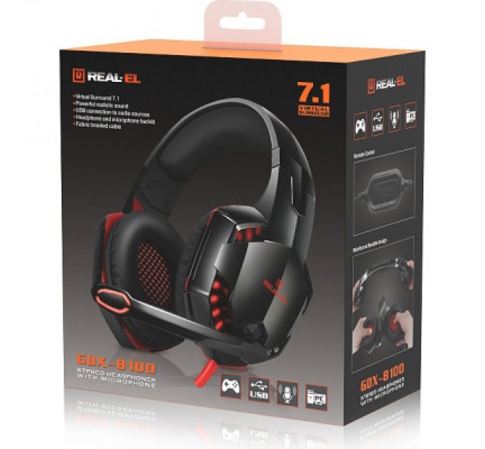 REAL-EL Навушники REAL-EL GDX-8100 (EL124100055)