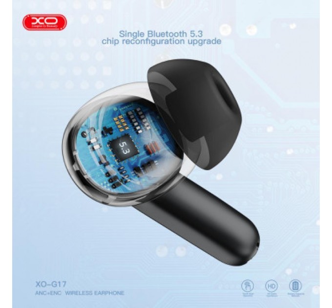 XO Навушники XO G17 ANC+ENC Black (XO-G17BK)