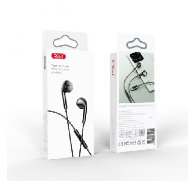 XO Навушники XO EP72 Type-C Black (XO-EP72BK)