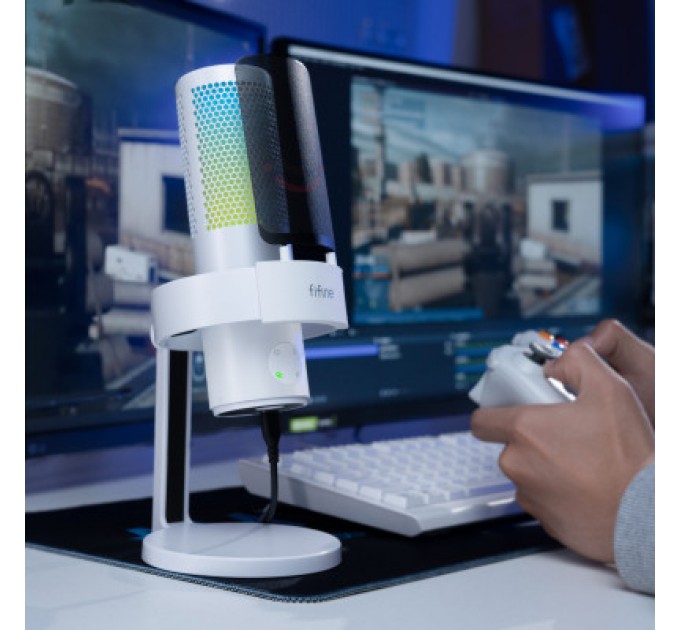 Fifine Мікрофон Fifine A9W USB White (A9W)
