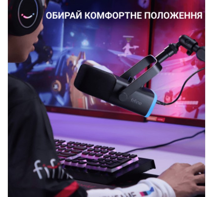 Fifine Мікрофон Fifine TAM8 USB Black (TAM8)