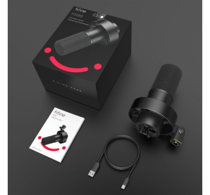 Fifine Мікрофон Fifine K688 USB Black (K688)