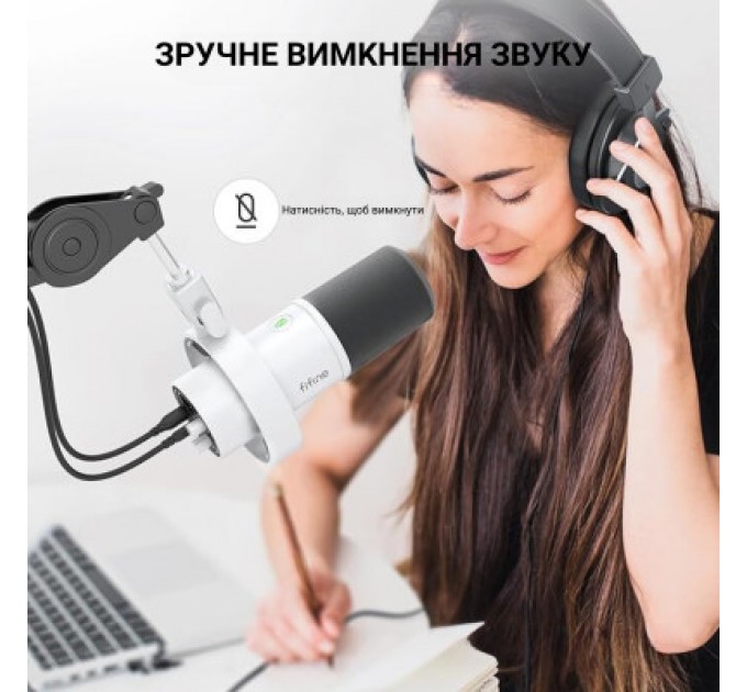 Fifine Мікрофон Fifine K688W USB White (K688W)