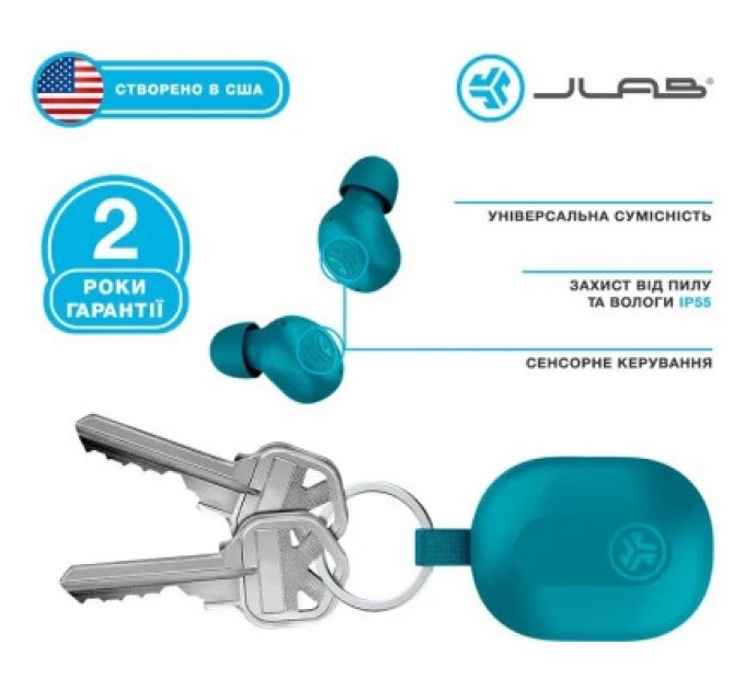 Jlab Навушники Jlab JBuds Mini Aqua Teal (IEUEBJBMINIRAQUA124)