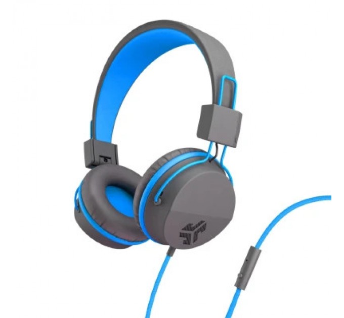 Jlab Навушники Jlab JBuddies Studio Kids Wired Graphite/Blue (IEUHJKSTUDIORGRYBLU6)