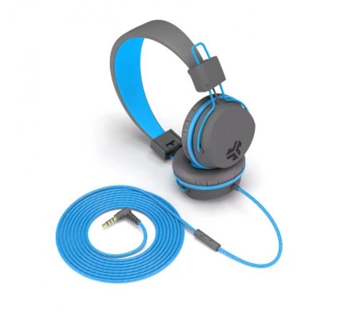 Jlab Навушники Jlab JBuddies Studio Kids Wired Graphite/Blue (IEUHJKSTUDIORGRYBLU6)