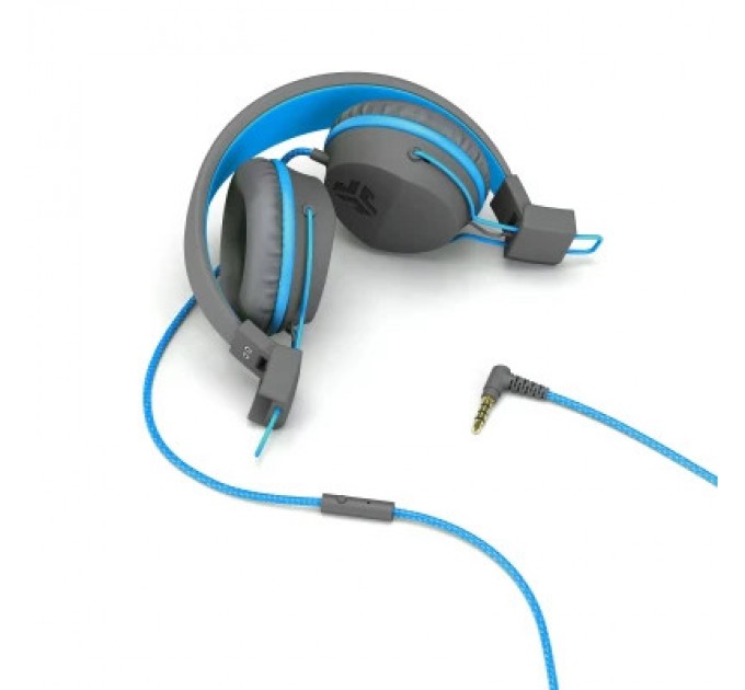 Jlab Навушники Jlab JBuddies Studio Kids Wired Graphite/Blue (IEUHJKSTUDIORGRYBLU6)