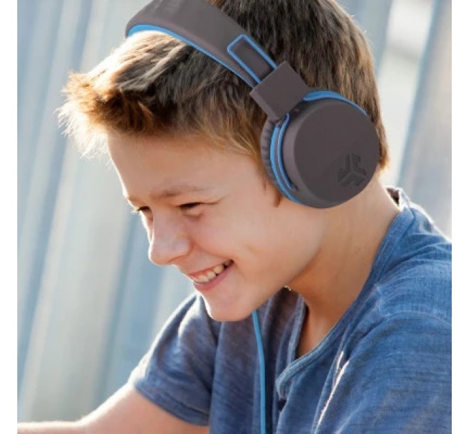 Jlab Навушники Jlab JBuddies Studio Kids Wired Graphite/Blue (IEUHJKSTUDIORGRYBLU6)