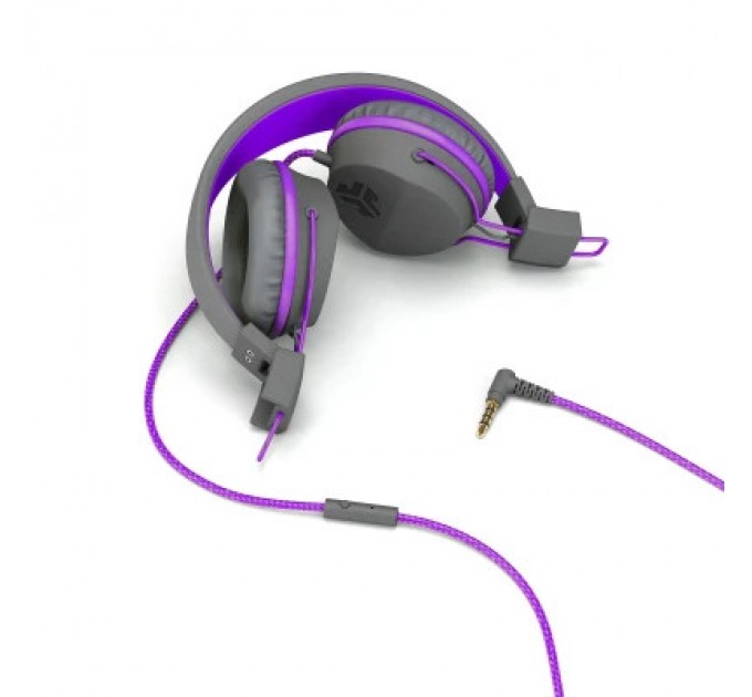 Jlab Навушники Jlab JBuddies Studio Kids Wired Graphite/Violet (IEUHJKSTUDIORGRYPRP6)