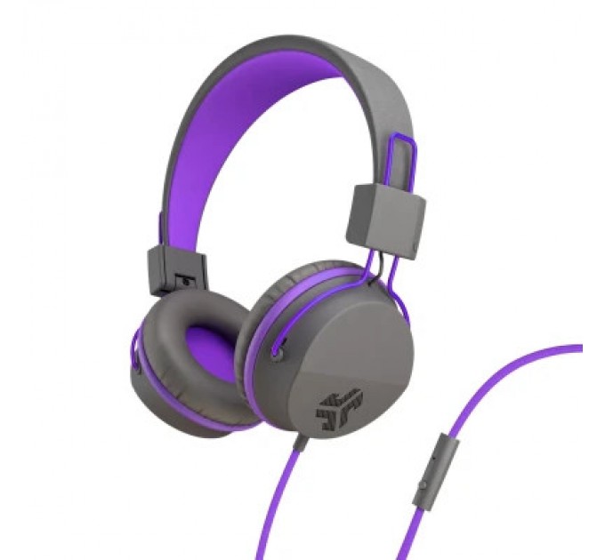 Jlab Навушники Jlab JBuddies Studio Kids Wired Graphite/Violet (IEUHJKSTUDIORGRYPRP6)