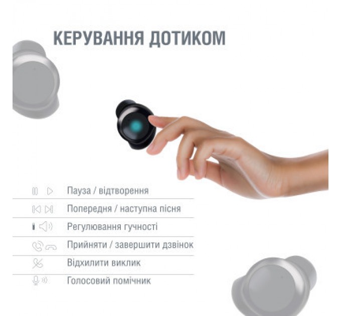 Piko Навушники Piko TWS-MusicBox Black (1283126583414)