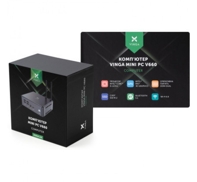 Vinga Комп'ютер Vinga Mini PC V660 (V6601235U.161TW1H)