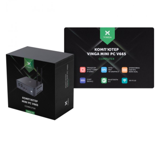 Vinga Комп'ютер Vinga Mini PC V665 (V6651255U.32512)