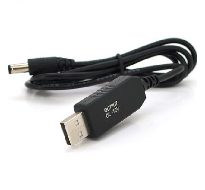 Voltronic Кабель живлення USB to DC 5.5x2.5 12V 1.0m OEM (29886) Voltronic (KPFR/5-12)