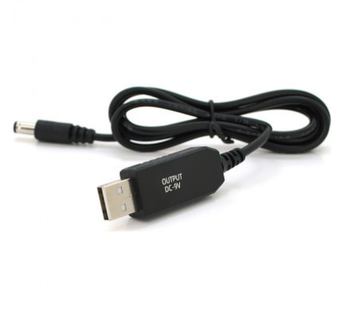 Voltronic Кабель живлення USB to DC 5.5x2.5 9V 1.0m OEM (29866) Voltronic (KPFR/5-9)