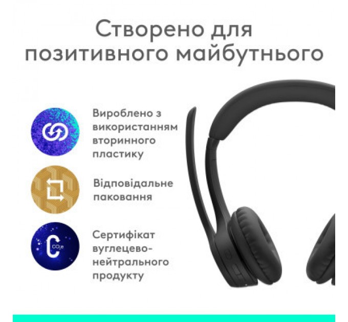Logitech Навушники Logitech Zone 300 Bluetooth Graphite (981-001407)