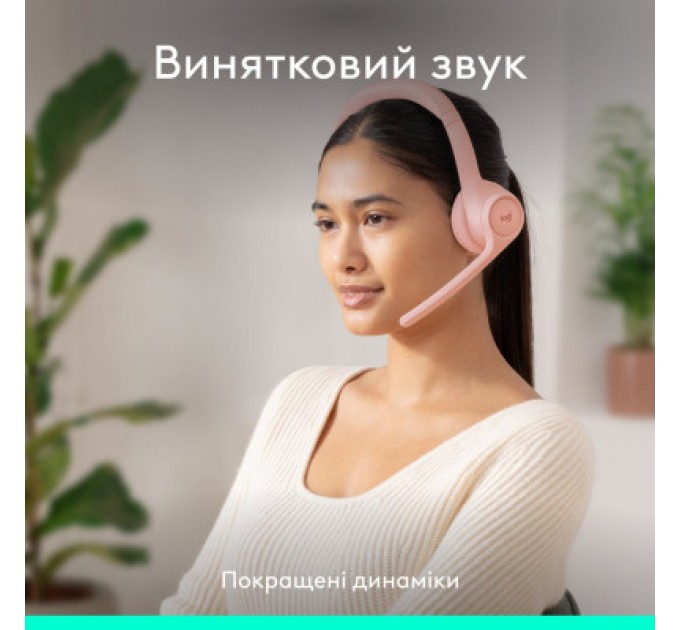 Logitech Навушники Logitech Zone 300 Bluetooth Rose (981-001412)