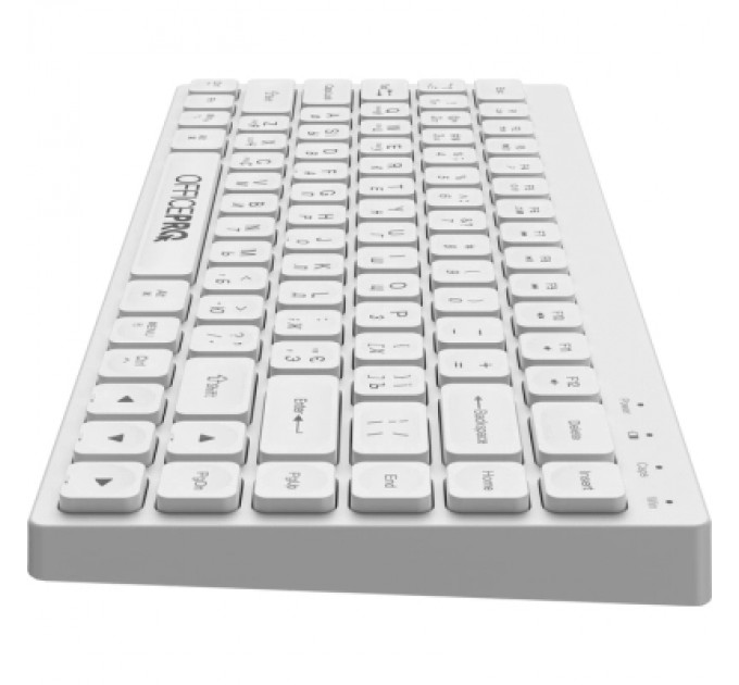 OfficePro Клавіатура OfficePro SK955W Wireless/Bluetooth White (SK955W)