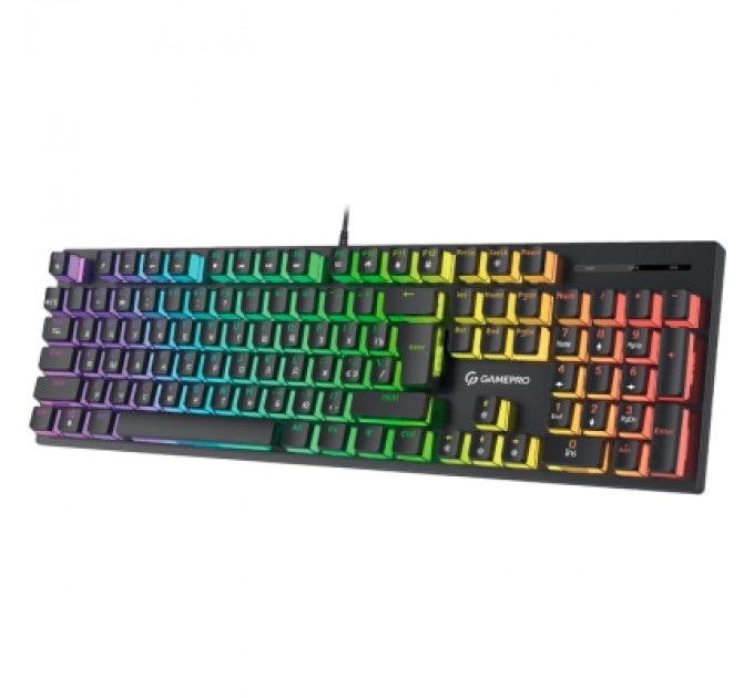 GamePro Клавіатура GamePro MK85B Blue Switch RGB USB Black (MK85B)