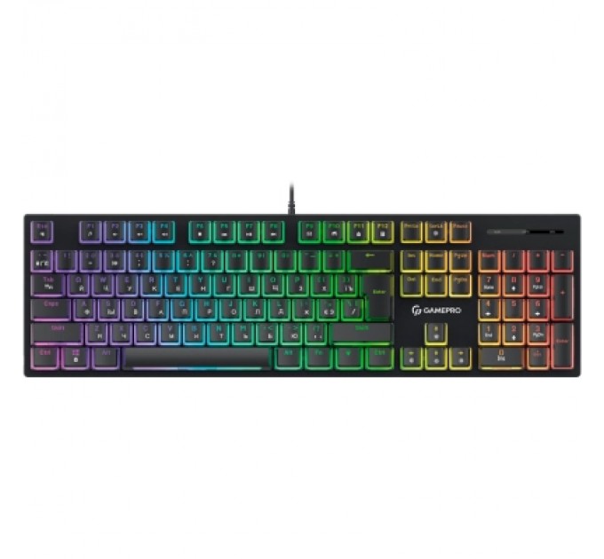GamePro Клавіатура GamePro MK85B Blue Switch RGB USB Black (MK85B)