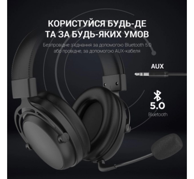 GamePro Навушники GamePro HS1260BT Black (HS1260BT)