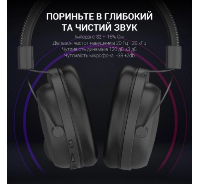 GamePro Навушники GamePro HS1260BT Black (HS1260BT)