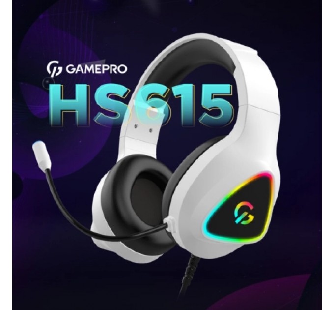 GamePro Навушники GamePro HS615 RGB White (HS615)