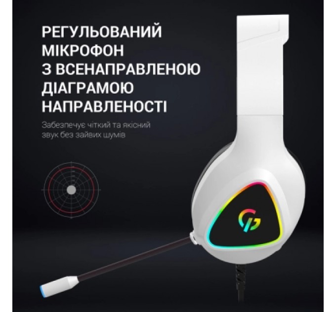 GamePro Навушники GamePro HS615 RGB White (HS615)