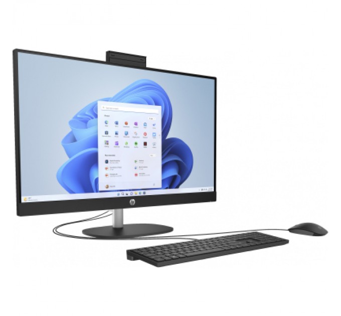 HP Комп'ютер HP 27-cr0030ua AiO / Ryzen7 7730U, 16, 512, WiFi, Cam, K&M (A1QY0EA)