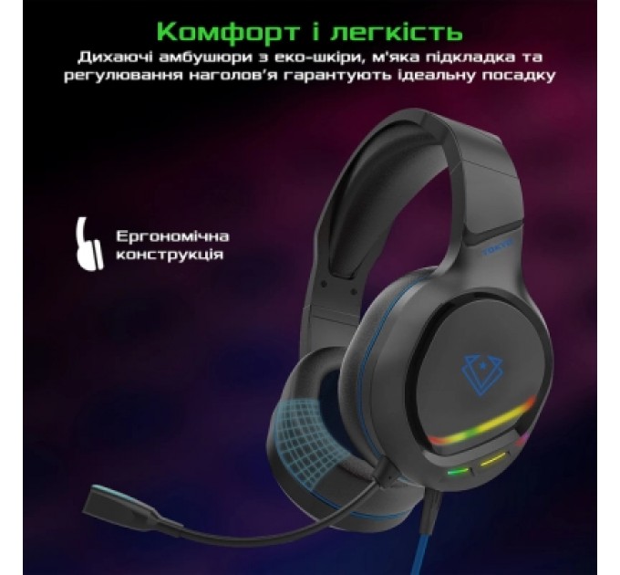 Vertux Навушники Vertux Tokyo 7.1 Mini Jack 3.5мм Blue (tokyo.blue)