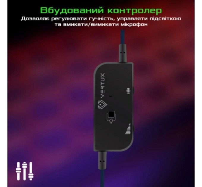 Vertux Навушники Vertux Tokyo 7.1 Mini Jack 3.5мм Blue (tokyo.blue)