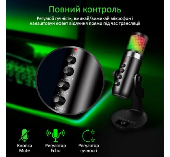 Vertux Мікрофон Vertux Marshal USB Black (marshal.black)