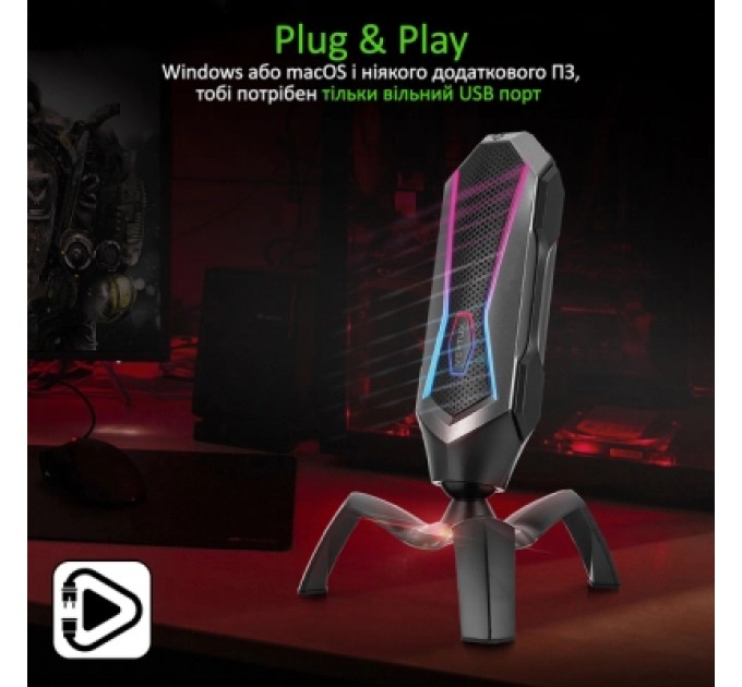 Vertux Мікрофон Vertux Marshal USB Black (marshal.black)