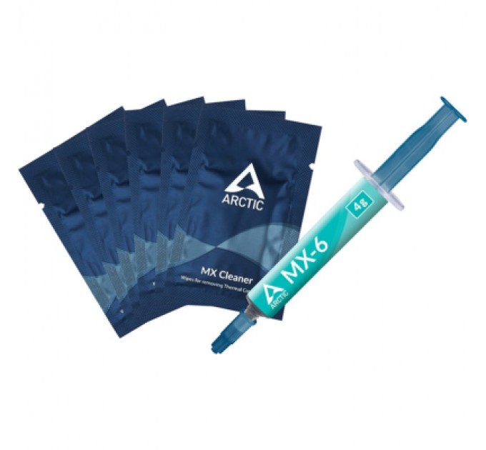 Arctic Термопаста Arctic MX-6 4g with 6 pcs MX Cleaner (ACTCP00084A)