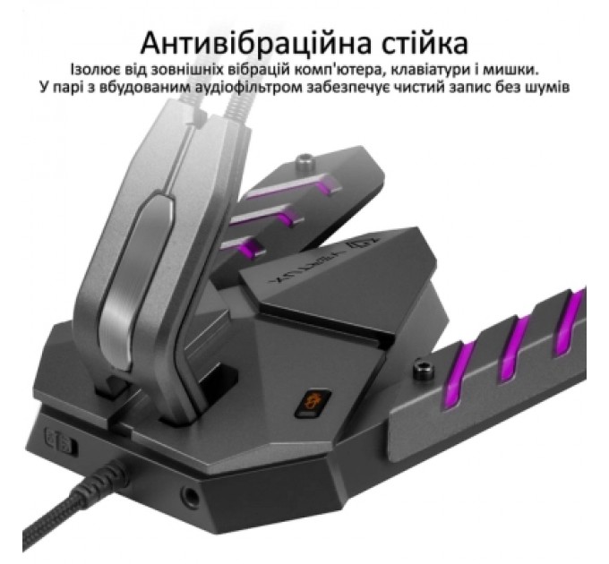 Vertux Мікрофон Vertux Streamer-3 LED USB Black (streamer-3.black)
